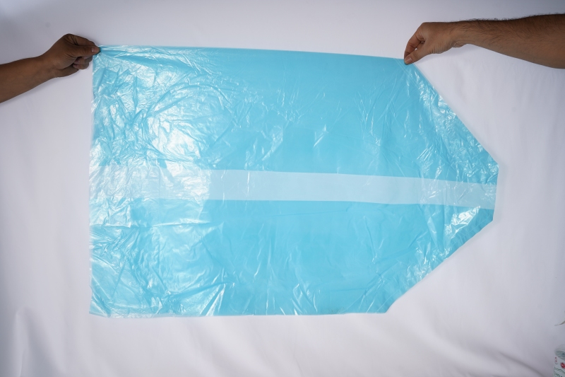 HDPE Three-dimensional Square Bottom PO Packaging Bags