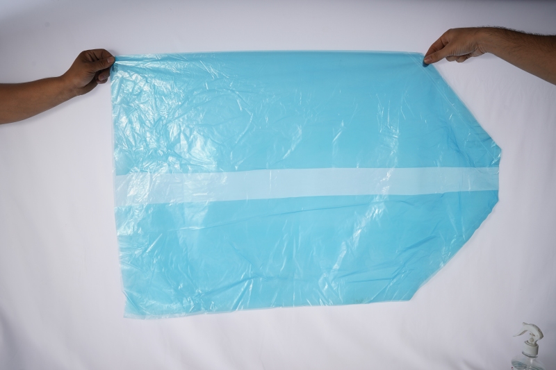 HDPE Three-dimensional Square Bottom PO Packaging Bags