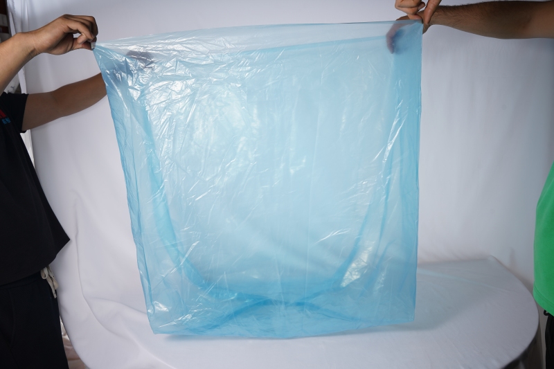 HDPE Three-dimensional Square Bottom PO Packaging Bags