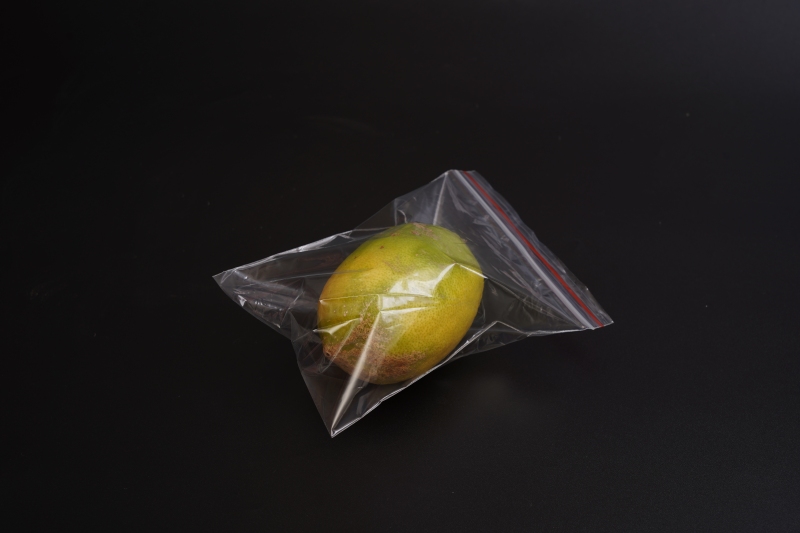 T Shirt Frosted Transparent Zipper Lock Packaging Bags