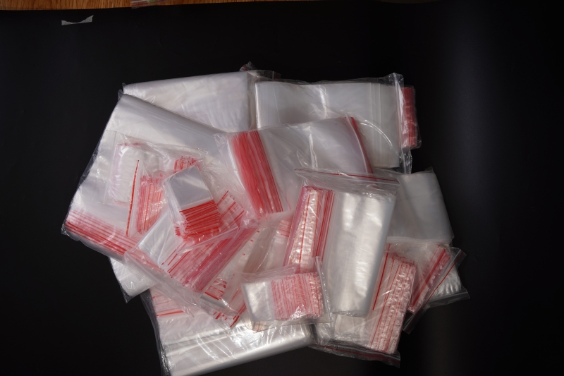 T Shirt Frosted Transparent Zipper Lock Packaging Bags