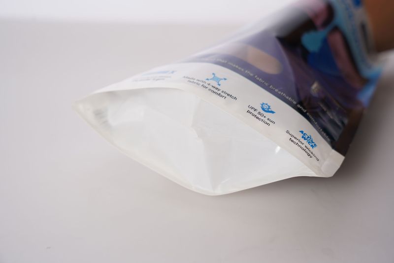 複合部分折り自立包装袋