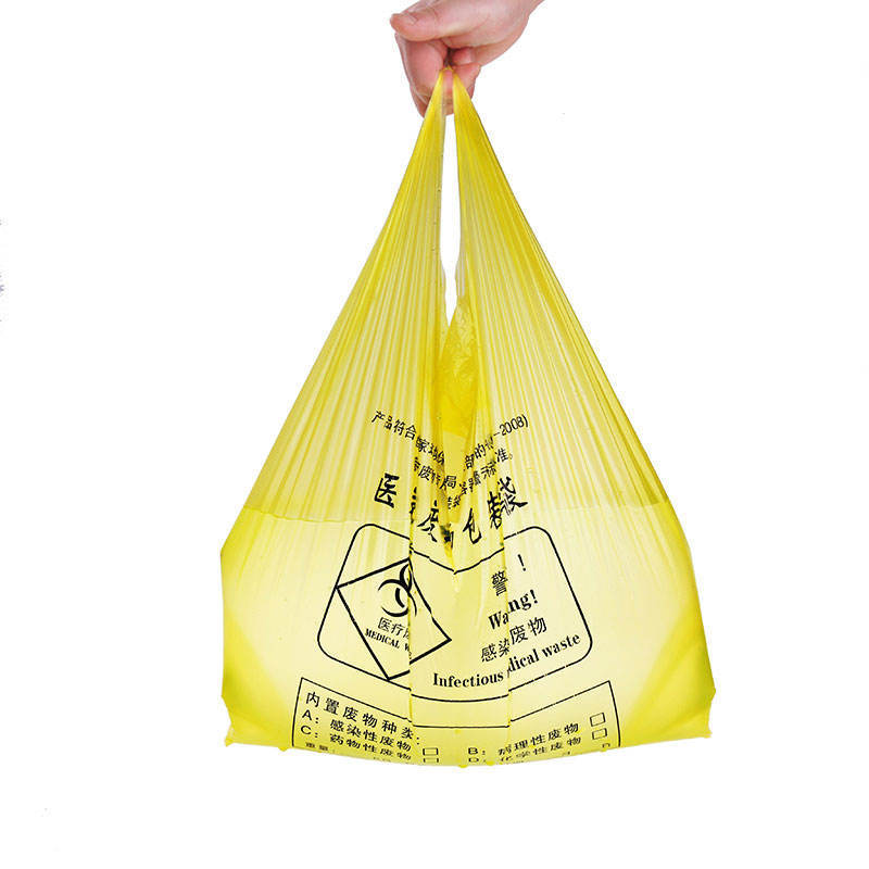 HDPE medical yellow red biohazardous Waste Bag For Doctors