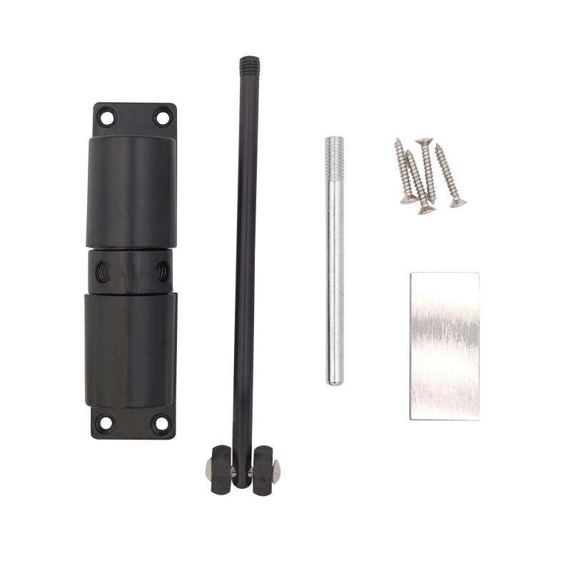 Stainless steel automatic simple door closer, floor suction door suction three-dimensional invisible hinge