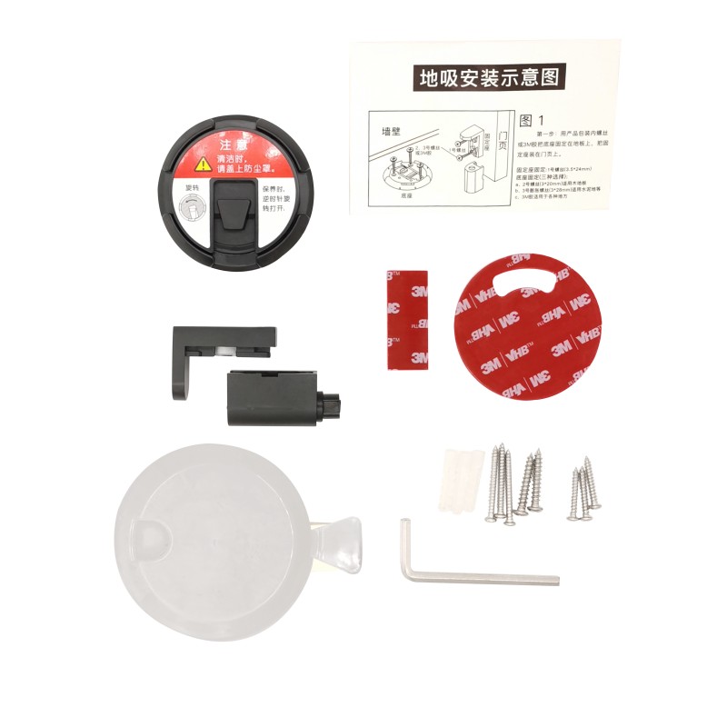 Stainless steel door stopper, toilet indicator, dust preventer, security door, cat's eye