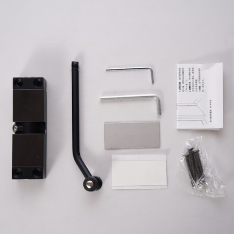 Stainless steel automatic simple door closer, floor suction door suction three-dimensional invisible hinge