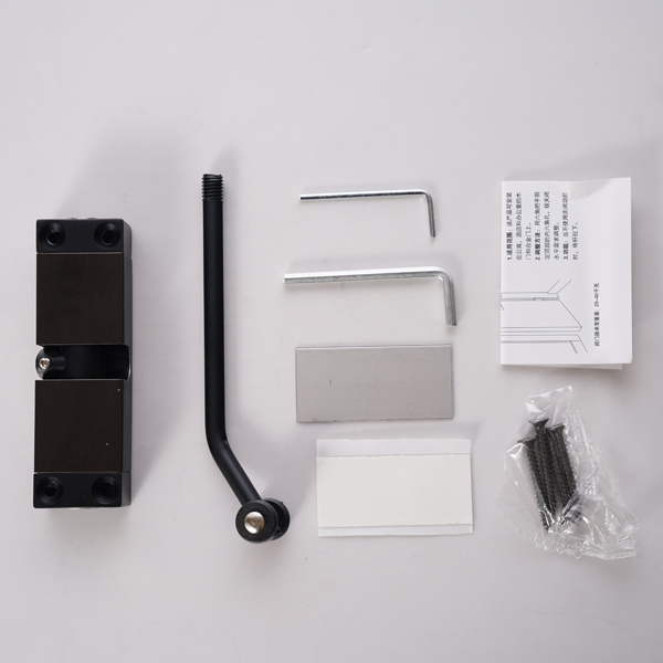 Stainless steel automatic simple door closer, floor suction door suction three-dimensional invisible hinge