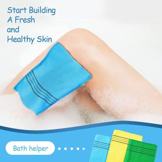 100% вискоза, отшелушивающая рукавица-скраб в корейском стиле