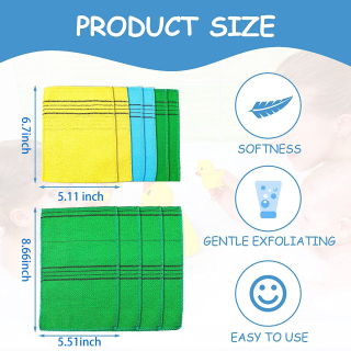 100% вискоза, отшелушивающая рукавица-скраб в корейском стиле