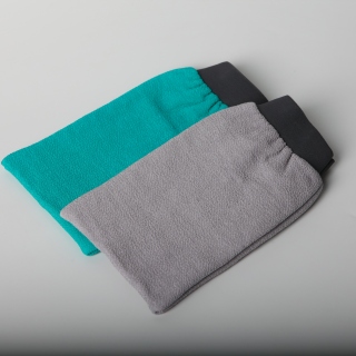 قفازات الاستحمام لتقشير الجلد الميت