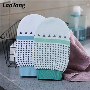 비스코스 섬유 죽은 피부 제거 목욕 스크럽 장갑