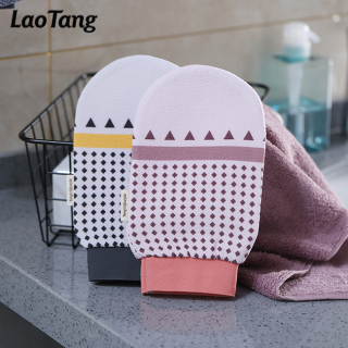 비스코스 섬유 죽은 피부 제거 목욕 스크럽 장갑