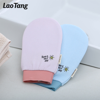 죽은 피부를 제거하는 부드러운 필링 목욕 장갑