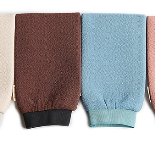 Wiederverwendbare Schwamm-Peeling-Handschuhe für die Dusche und das Bad