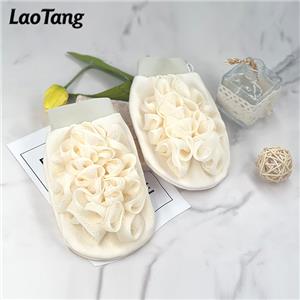 ถุงมือขัดผิวอาบน้ำธรรมชาติอเนกประสงค์