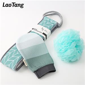 2 पीस नेचुरल प्लांट फाइबर डेड स्किन रिमूवर बाथ सेट