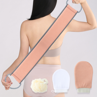 مجموعة قفازات غسيل تقشير الجسم والوجه