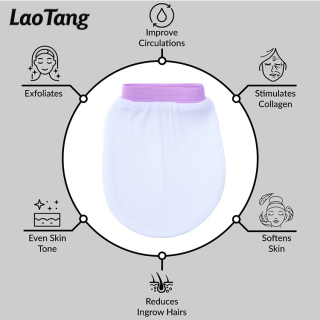 Daily Care Viscose Fiber Facial Cleansing Scrub Mitt