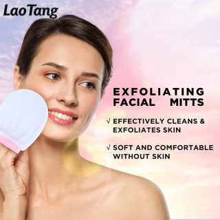 Daily Care Viscose Fiber Facial Cleansing Scrub Mitt