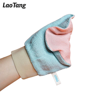 बायोडिग्रेडेबल डेड स्किन रिमूवर शावर बाथ ग्लव्स