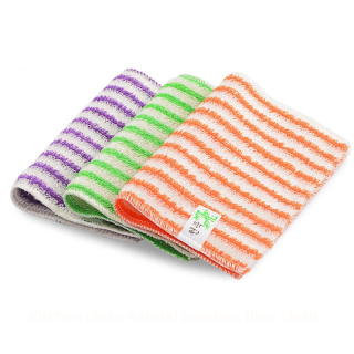 Ветошь для уборки из бамбука с красочной полосой