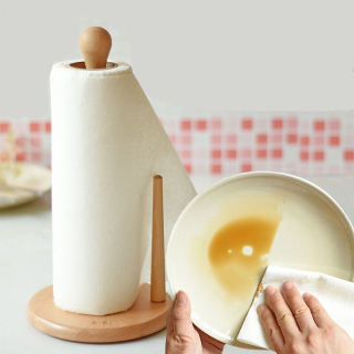 대나무 자연 재사용 종이 타월 롤