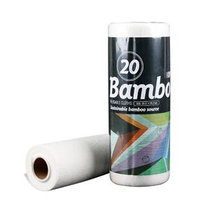대나무 자연 재사용 종이 타월 롤