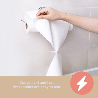 대나무 자연 재사용 종이 타월 롤