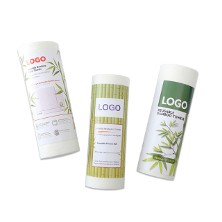 대나무 자연 재사용 종이 타월 롤