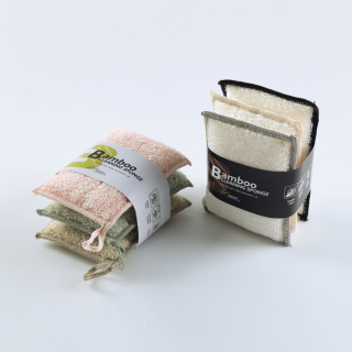 Бытовая кухонная утварь Бамбуковая кухонная губка