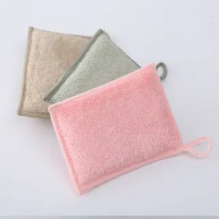 Утолщенная зеленая губка для чистки посуды