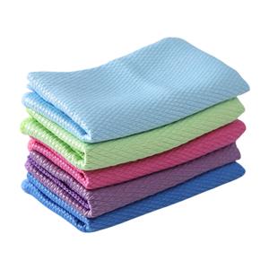 Colorful Thicken Microfiber Fish Scale Rag