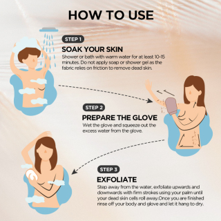 قفاز كيسا للتقشير بطبقة مزدوجة، قفاز مغربي مقشر تركي للنساء والرجال