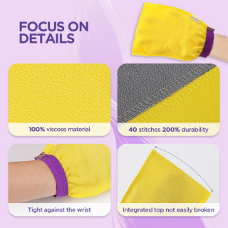 Корейская отшелушивающая рукавица для снятия загара