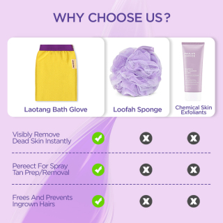 Корейская отшелушивающая рукавица для снятия загара