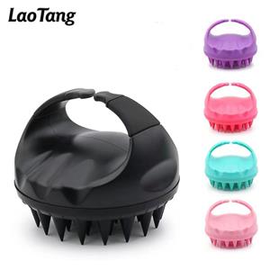 Handheld Silikon Kopfhaut Shampoo Massage Pinsel Waschen Dusche Haar Kopfhaut Massage Pinsel Bad Haar Reinigung Pinsel Kamm
