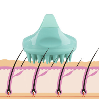 Handheld Silikon Kopfhaut Shampoo Massage Pinsel Waschen Dusche Haar Kopfhaut Massage Pinsel Bad Haar Reinigung Pinsel Kamm