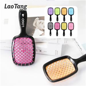 Wide Teeth Combs Wet Brush Detangling Hair Brush Hollow Out Massage Comb