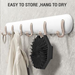 Силиконовый скруббер для ванны, отшелушивающая щетка для спины тела для чувствительной кожи, ручная очищающая щетка для кожи