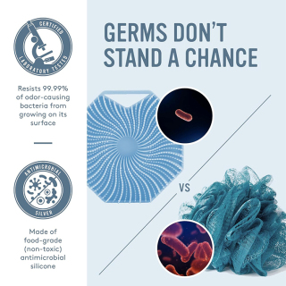 Силиконовый скруббер для ванны, отшелушивающая щетка для спины тела для чувствительной кожи, ручная очищающая щетка для кожи