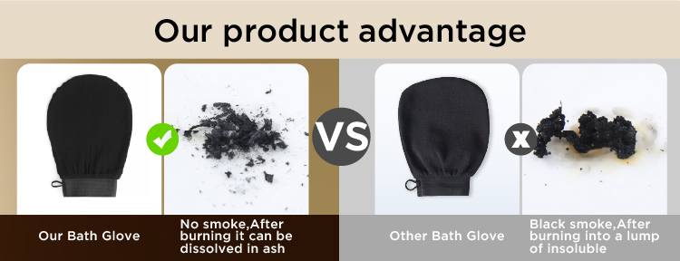 What's the difference between viscose bath glove and microfiber bath glove?