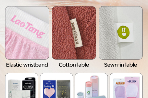 How can you customize your exfoliating glove?