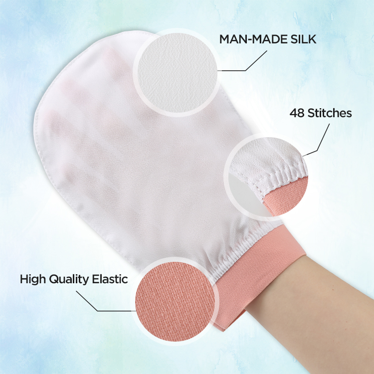 silk exfoliating mitt