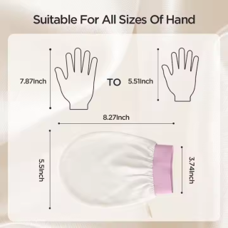 100% Pure Organic Silk Exfoliating Bath Mitt