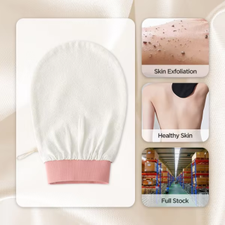 100% Pure Organic Silk Exfoliating Bath Mitt