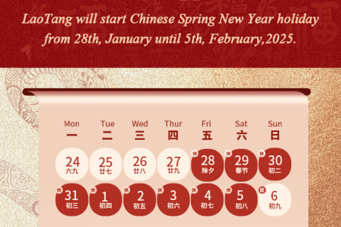 Chinese Spring New Year Holiday Notice