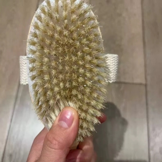 Wooden Dry Body Bath Brush