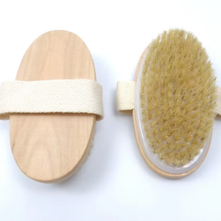Wooden Dry Body Bath Brush