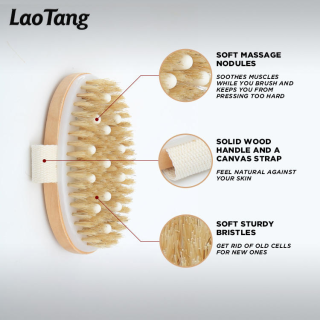 Dry Body Brush With Massage Head