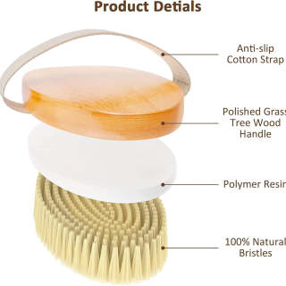 Dry Body Brush With Massage Head